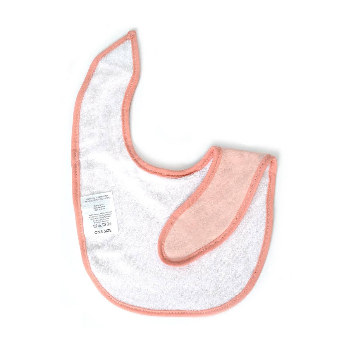 5 Pack Love Grow Soft Cotton Poly Embroidered Baby Bibs