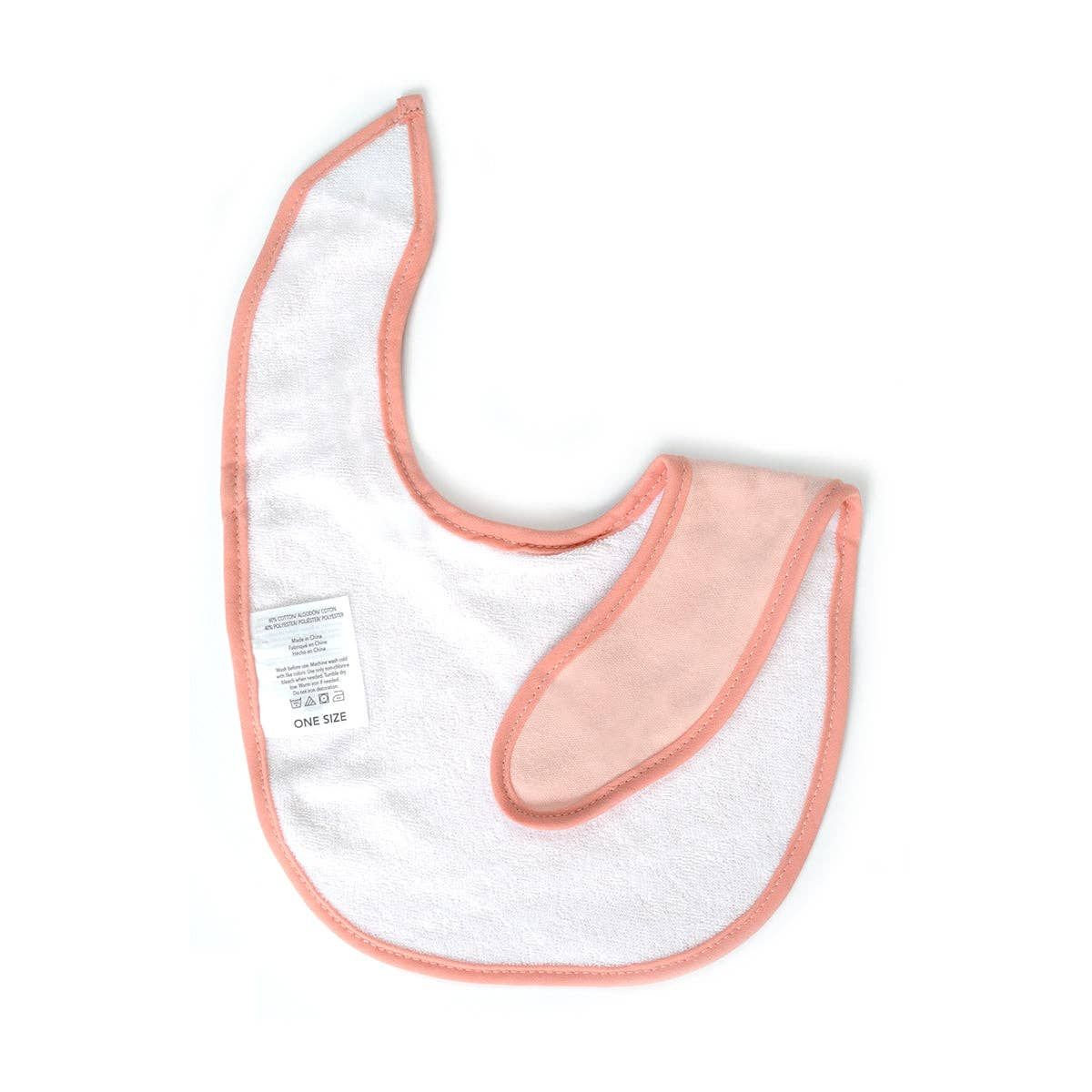 5 Pack Love Grow Soft Cotton Poly Embroidered Baby Bibs