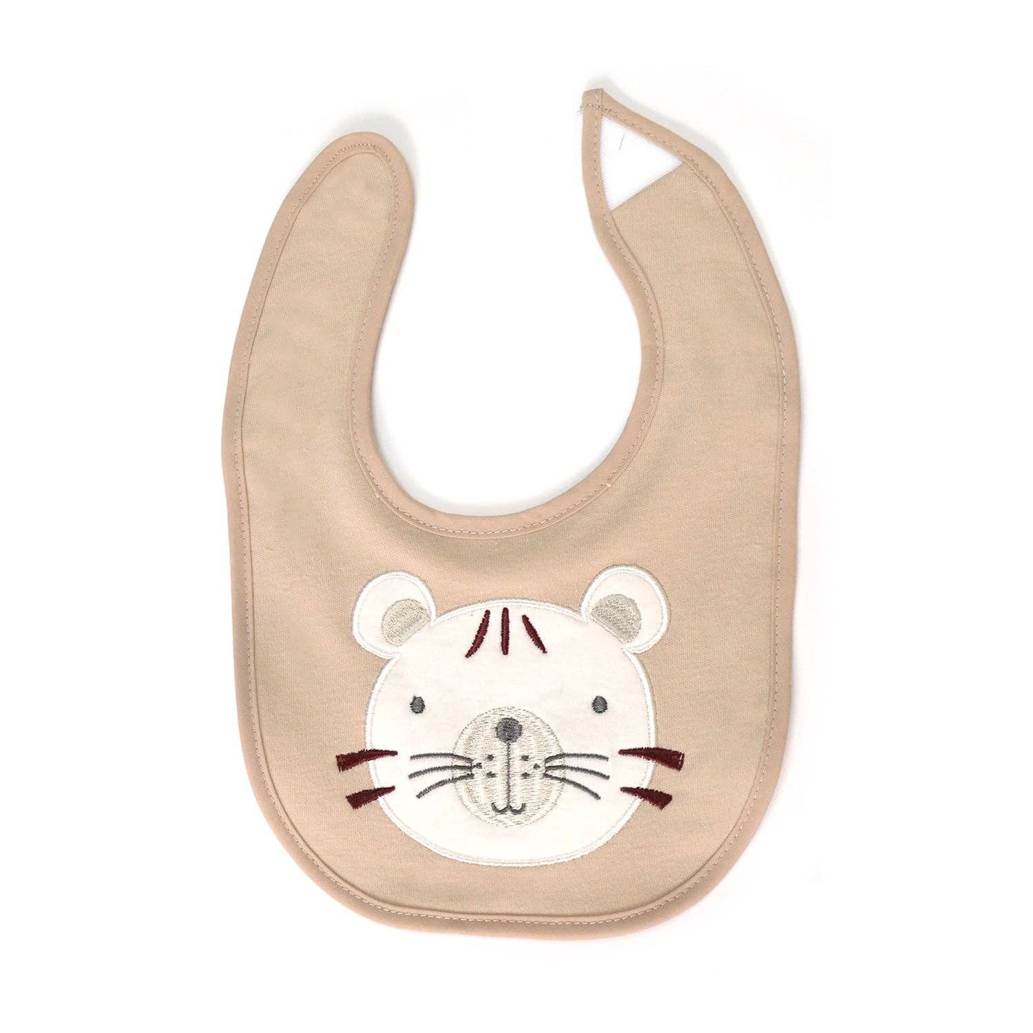 5 Pack Soft Cotton Poly Embroidered Baby Bibs