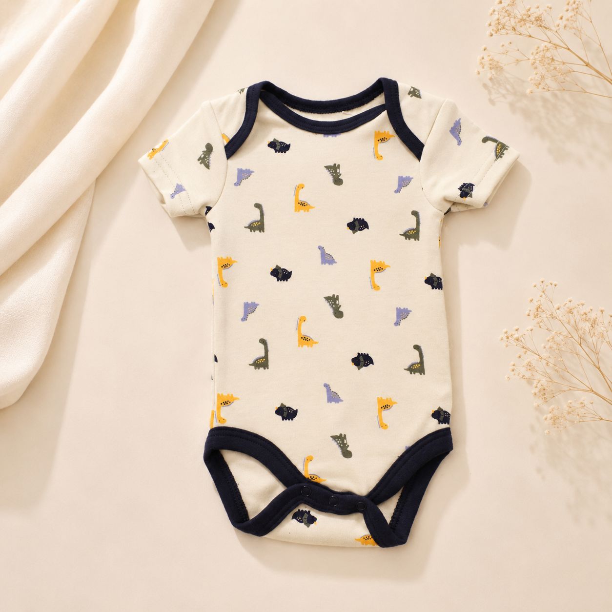 Baby Views 3pcs Dinosaur Bodysuit Pants &amp; Bib Set