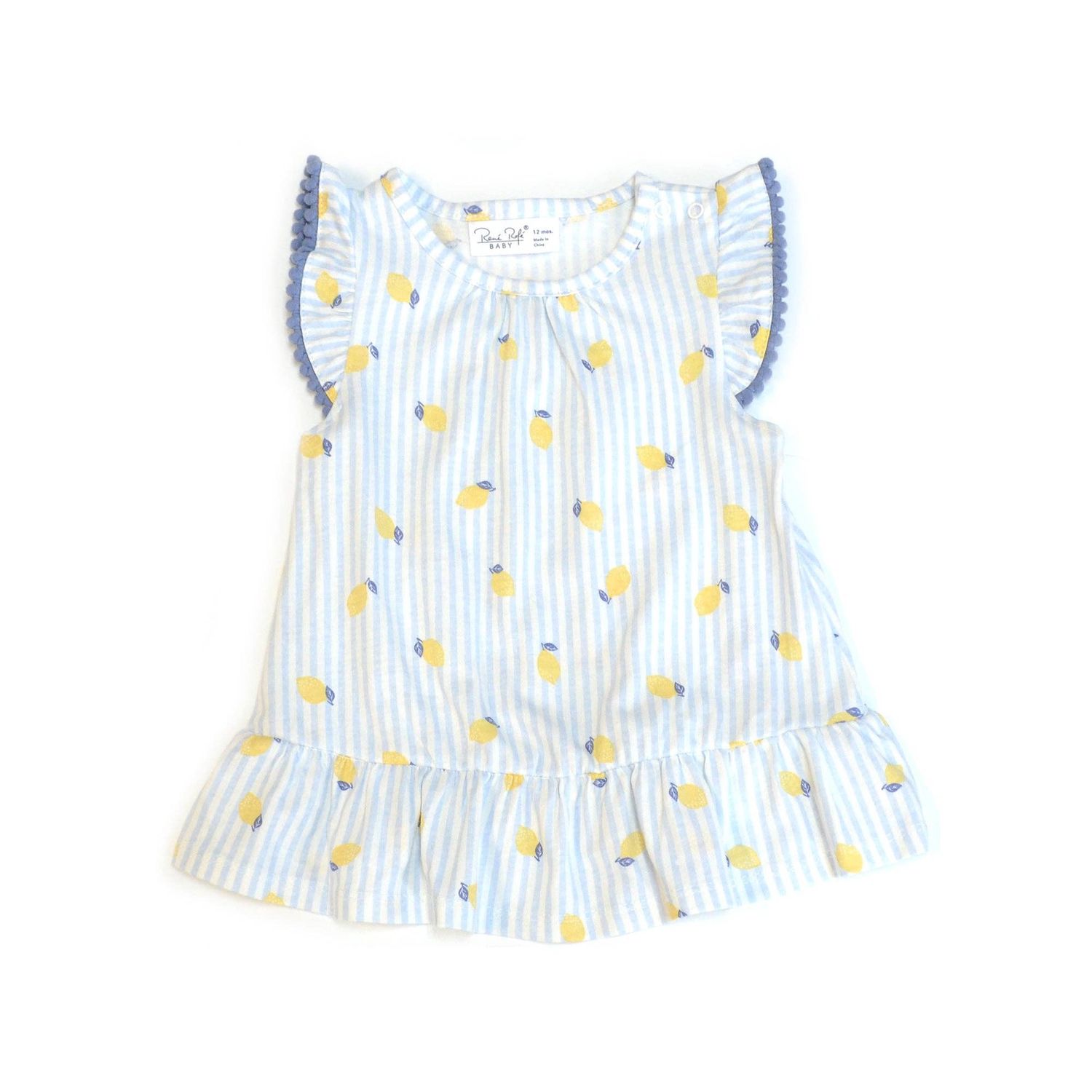 Baby Girl Lemon Rene Rofe Top &amp; Bottom Capri Leggings &amp; Headband Set