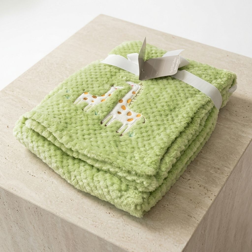 René Rofé® Super Soft Popcorn Plush Baby Blanket(1)