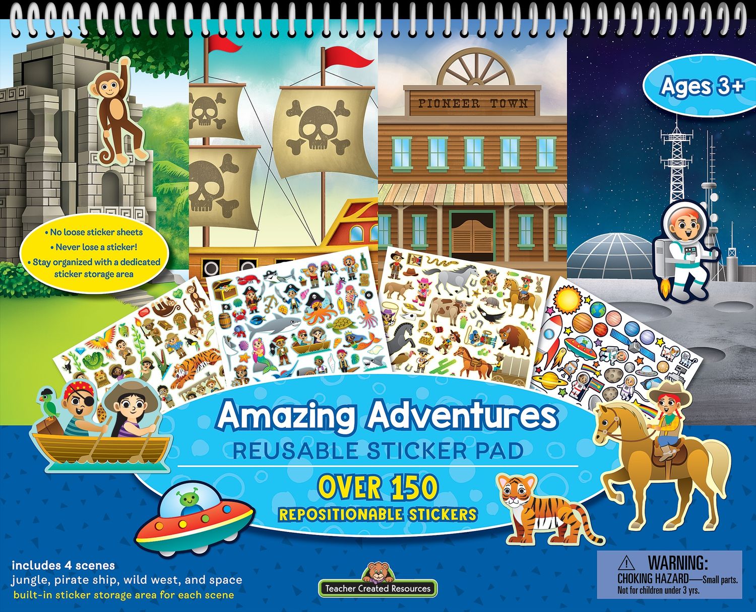 Amazing Adventures Reusable Sticker Pad