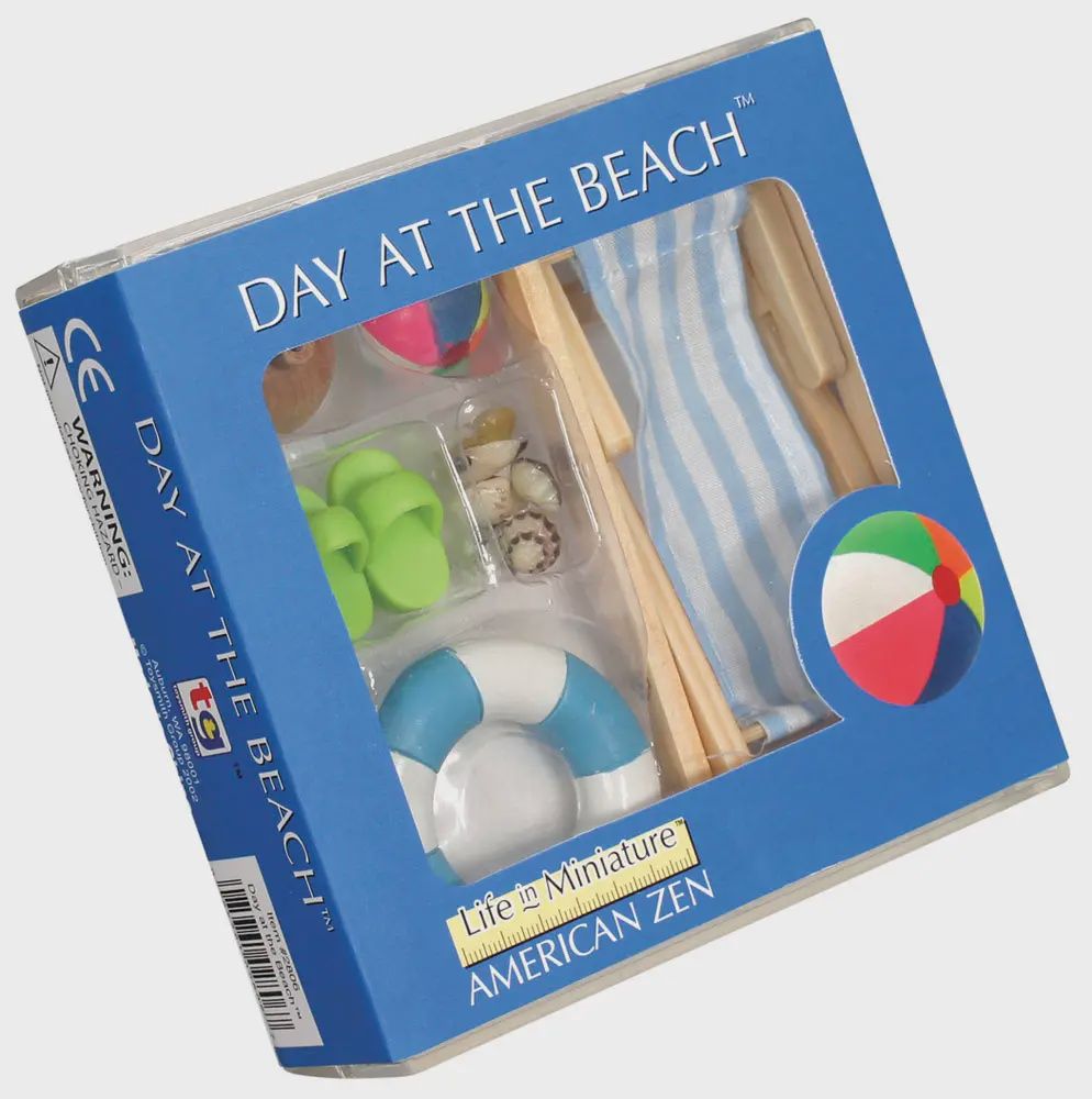 Day At The Beach Desktop Toy, Stress Relief Zen Garden