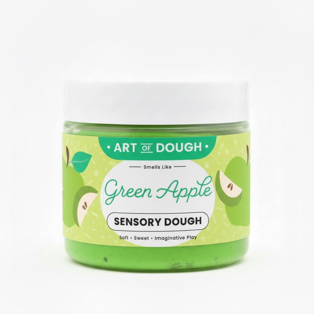 Green Apple Sensory Dough