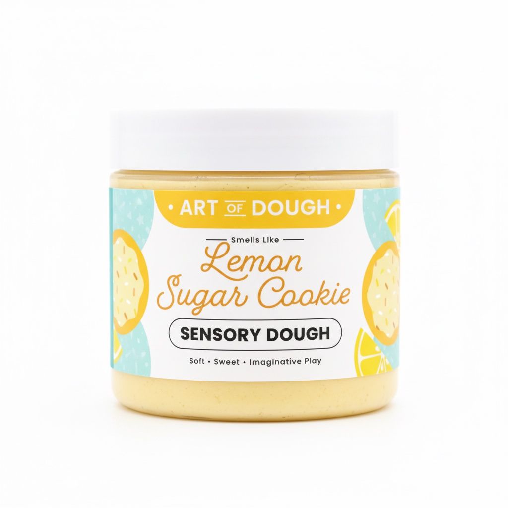 Lemon Sugar Cookie Sensory Dough