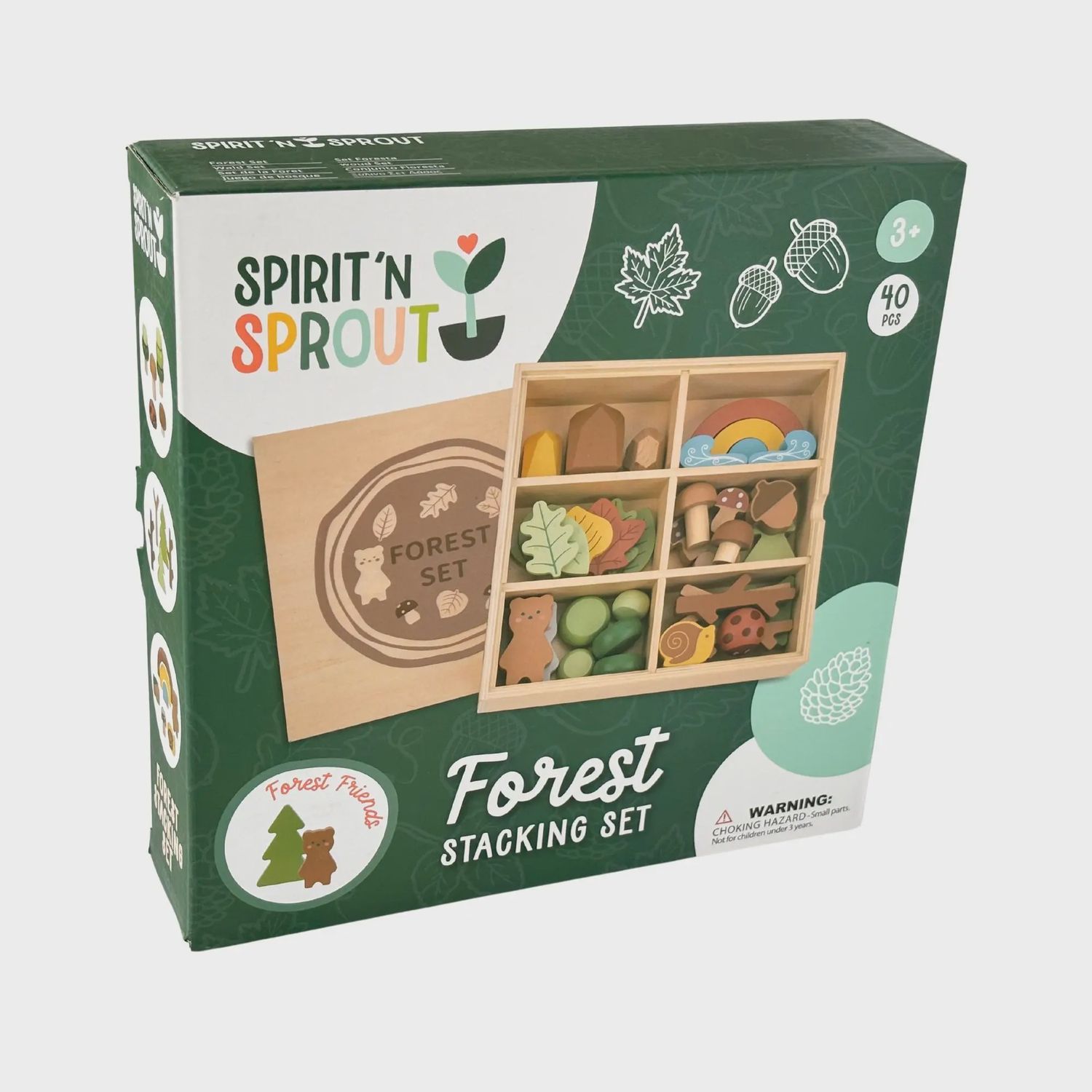 CASE Wooden Forest Sensory Bin - Montessori Toddler Toys