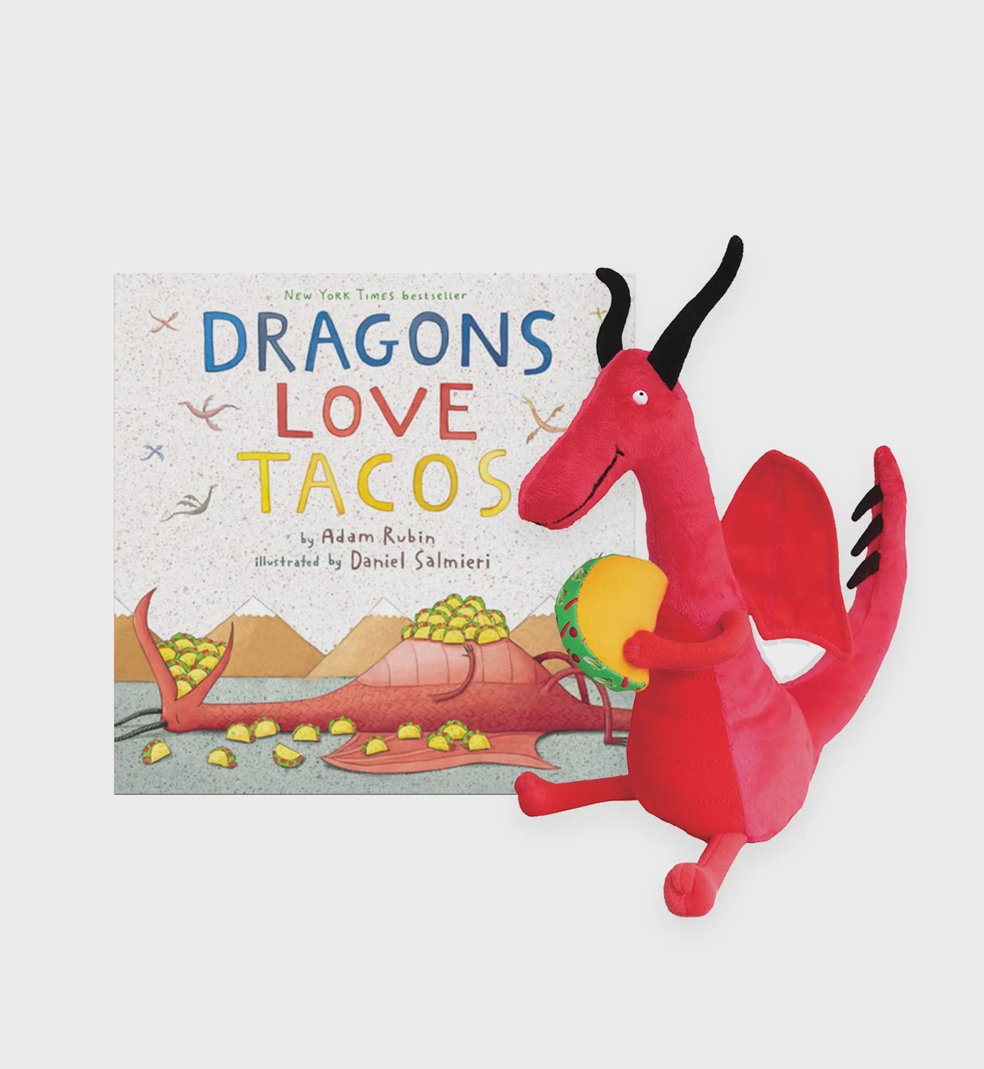Dragons Love Tacos Plush with hardcover book