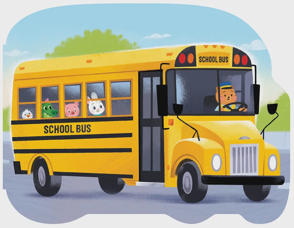 How a School Bus Works Vehicle Shaped Board Book