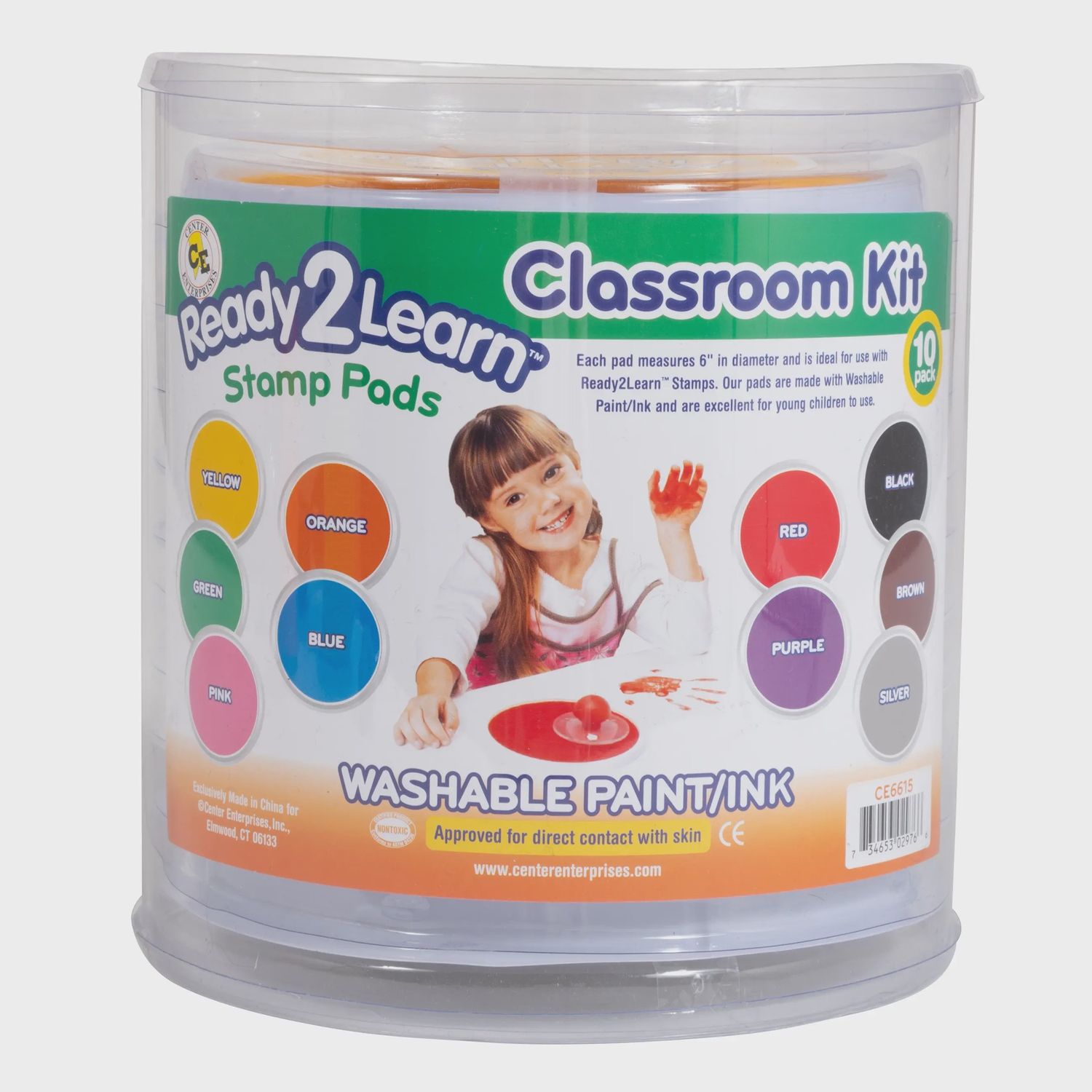 Jumbo Circular Washable Stamp Pads - Classrm -10