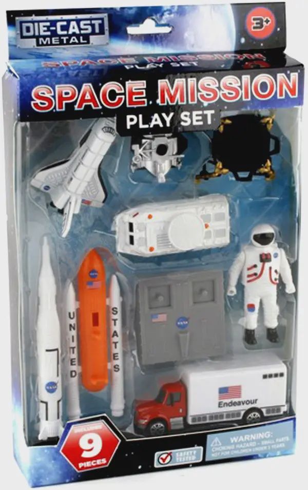 NASA Space Mission 9 PC Playset
