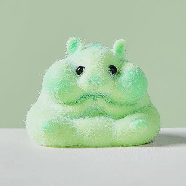 SqueezeSquad Taba Deluxe Premium Silicone Squishy Fidget Toy - Green Hamster