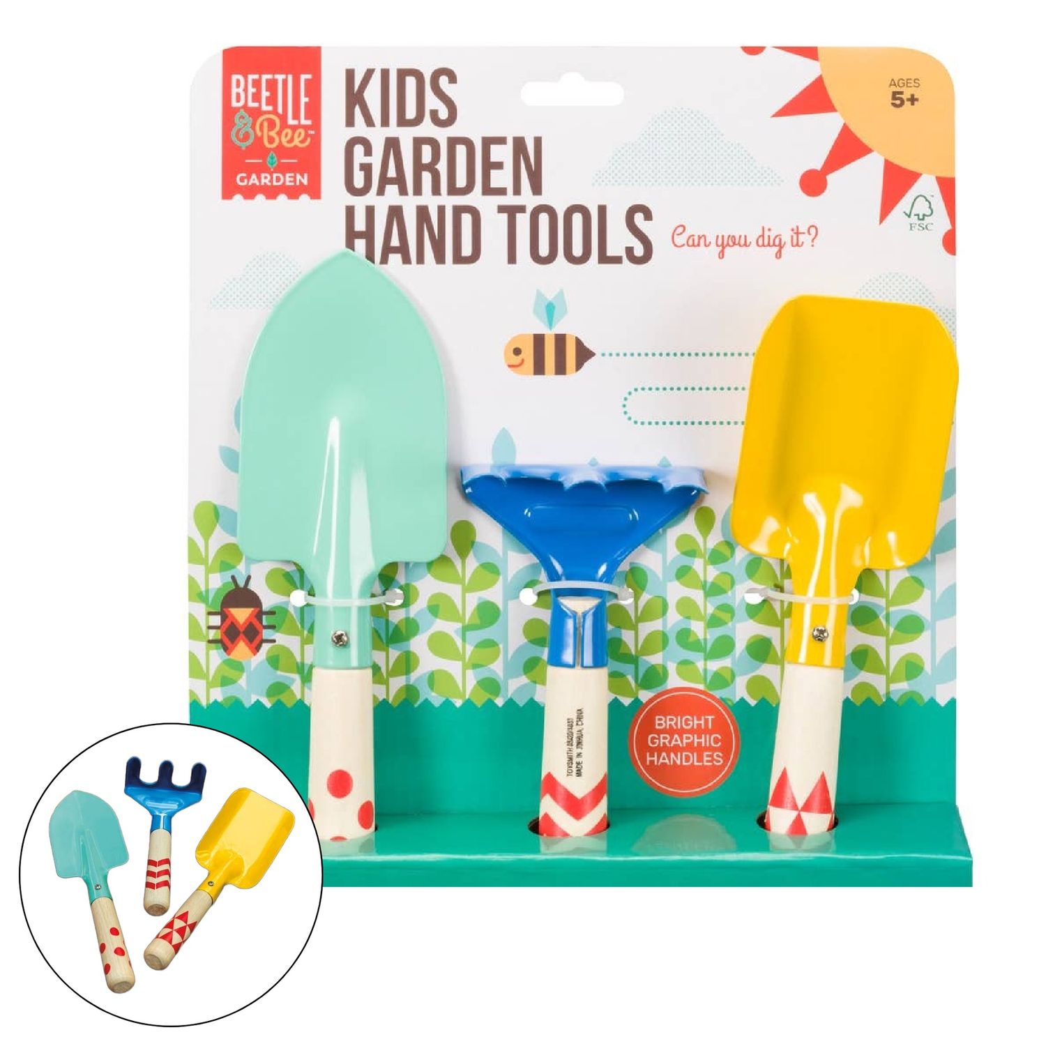 Beetle &amp; Bee Kids Garden Hand Tools