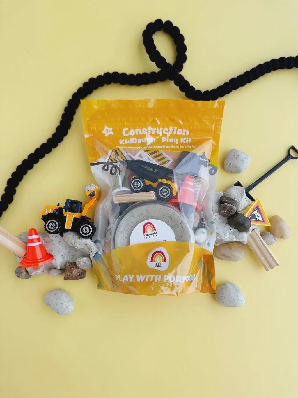 Construction (Cookies &amp; Cream) KidDough Play Kit