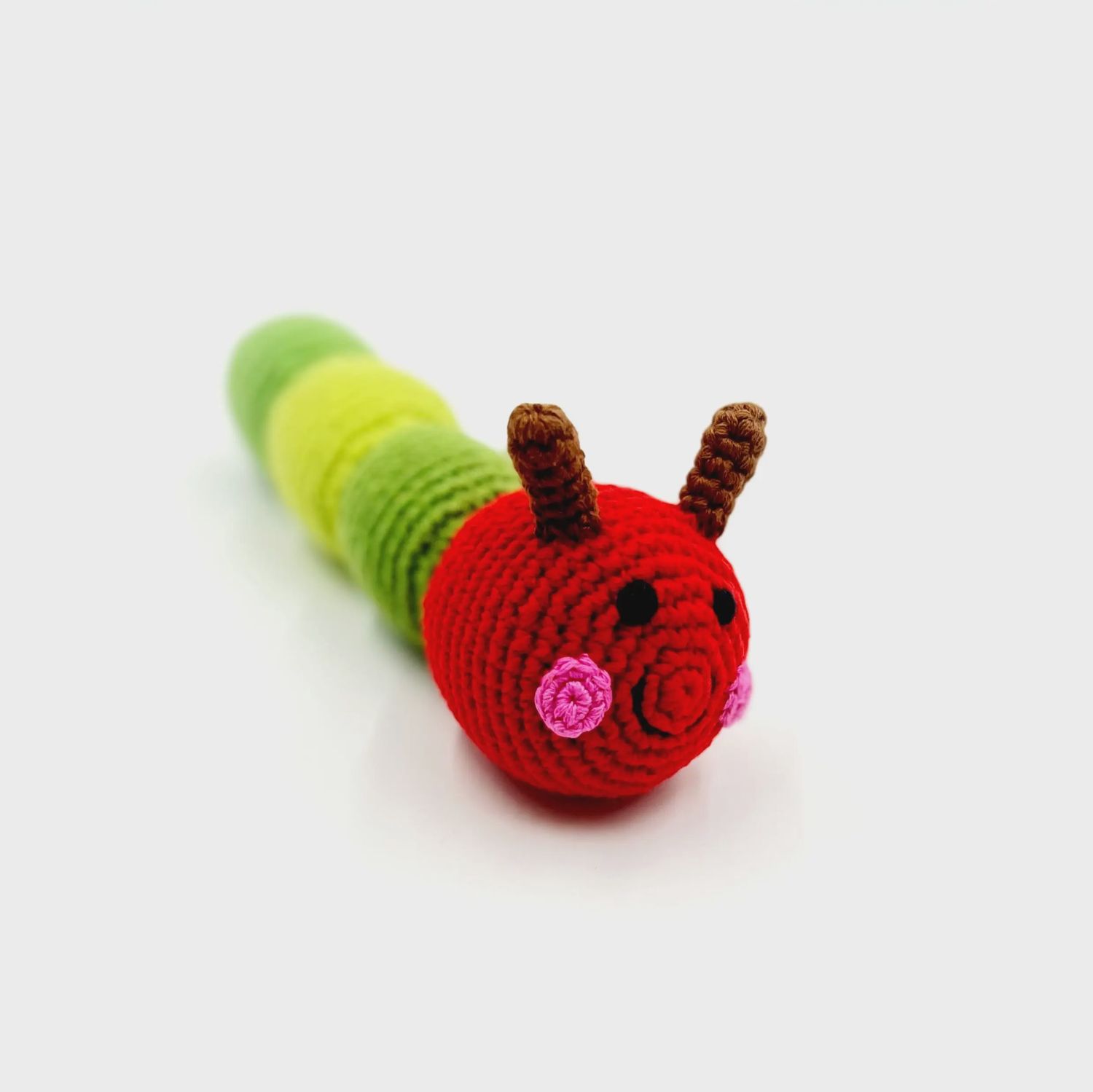 Garden Toy Bug - Caterpillar Rattle