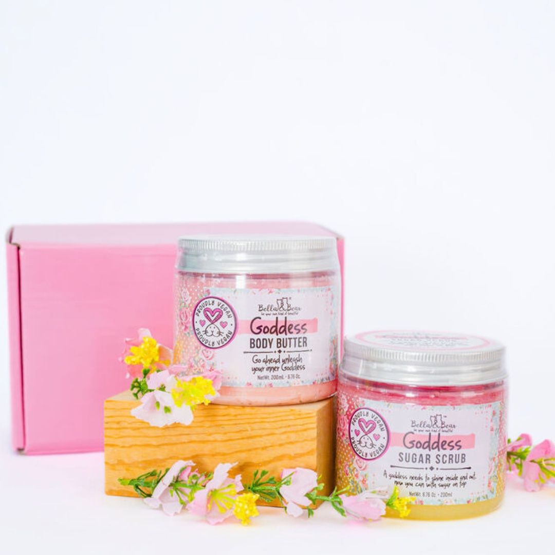 Goddess Gift Set - 3-in-1 Body Scrub &amp; Goddess Body Butter
