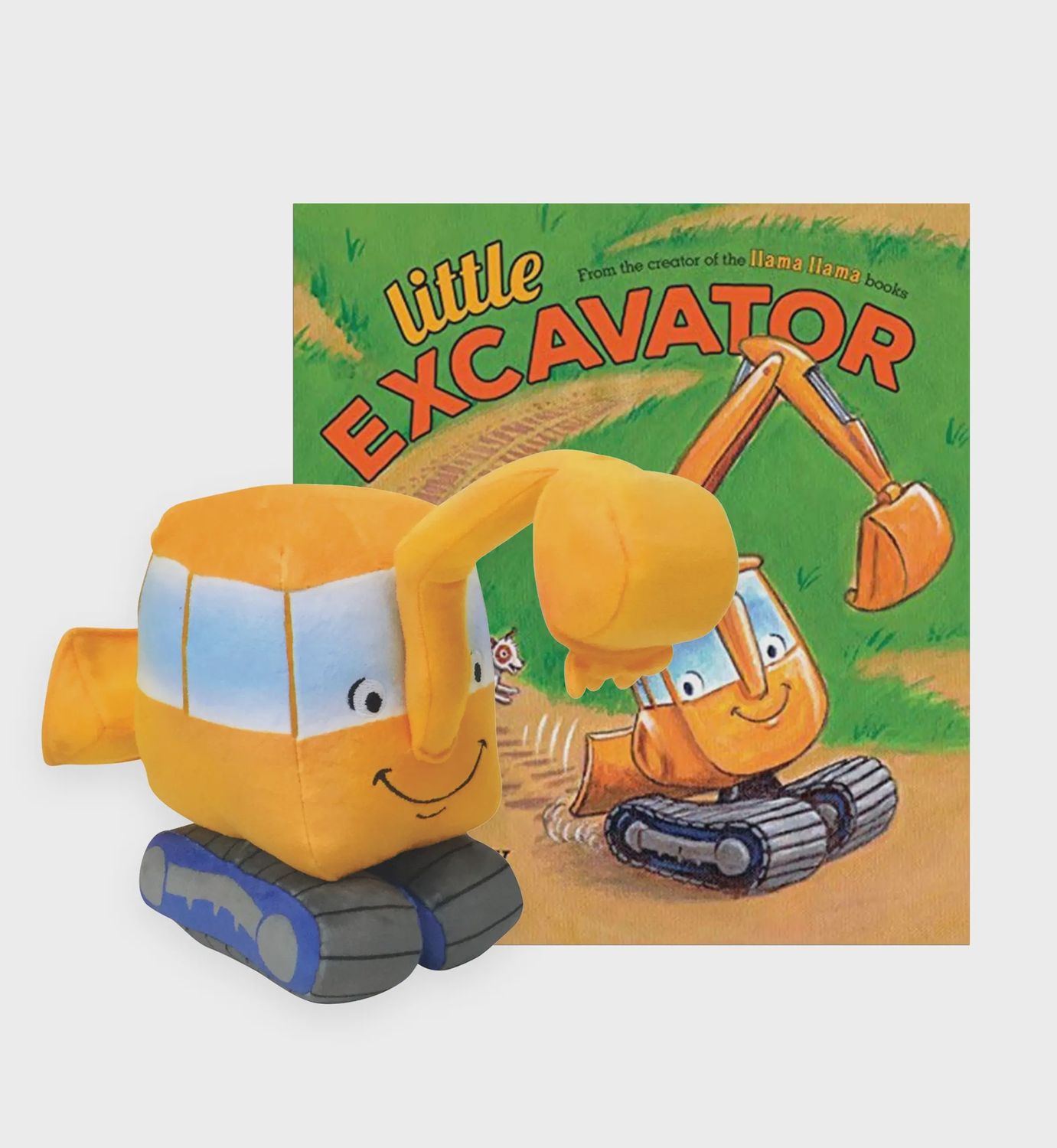 Little Excavator Plush with hardcover book