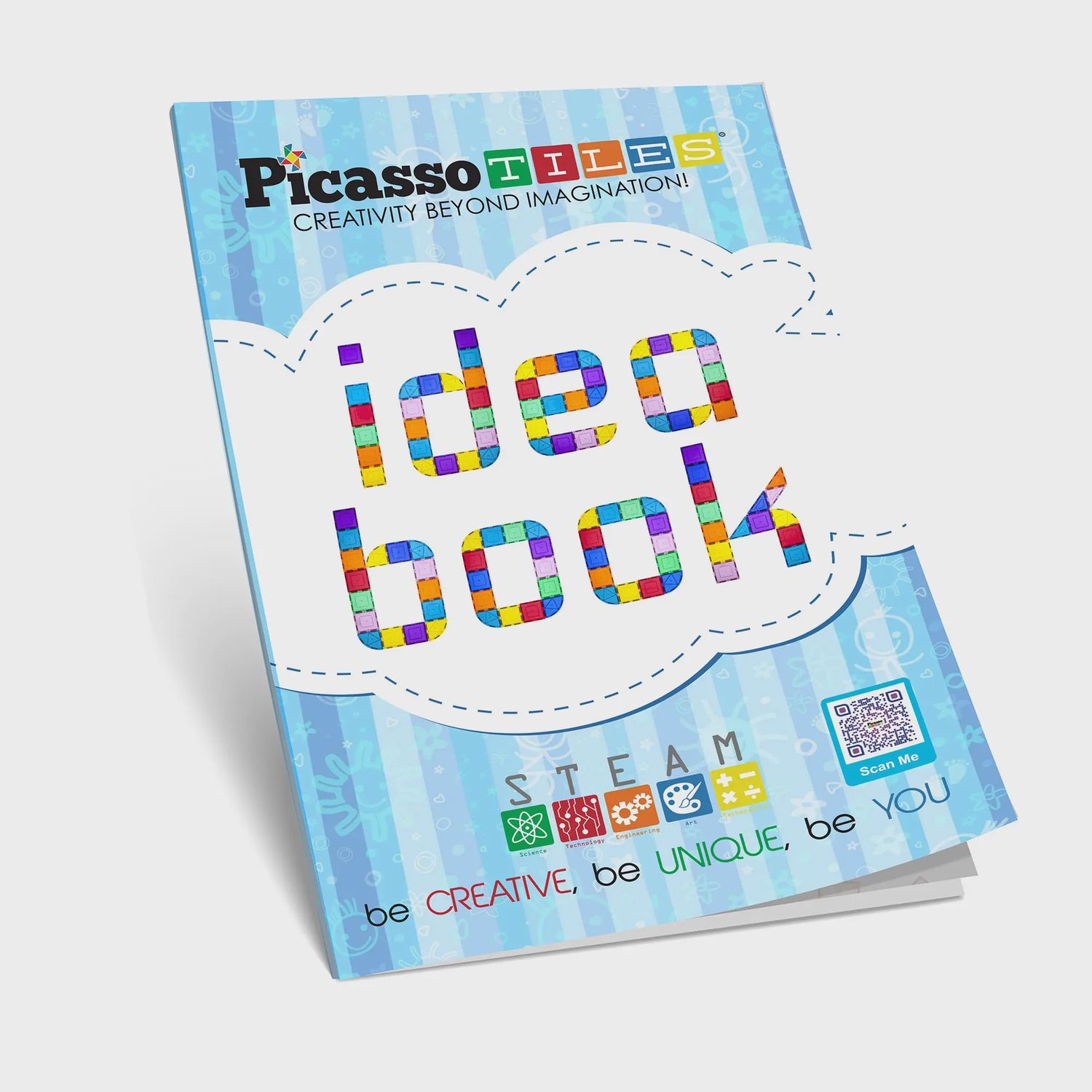PicassoTiles Idea Book for Toy Magnet Building Tile Set