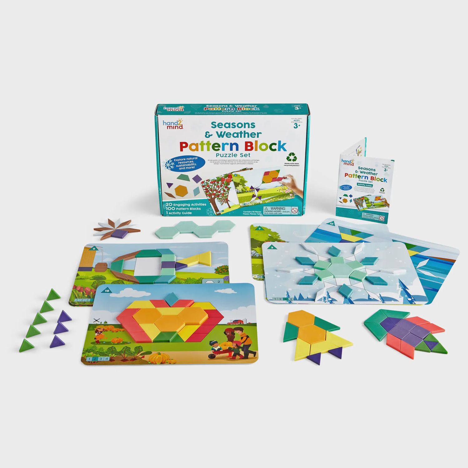 Seasons &amp; Weathr Pattern Block Puzz Set