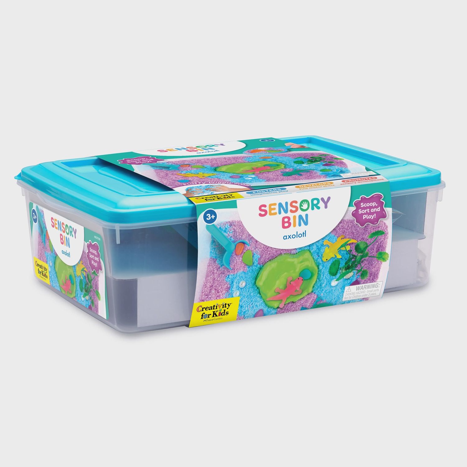 Sensory Bin Axolotl Activity Bin for Kids