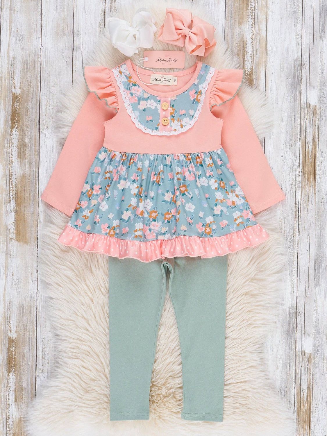 Little Wildflower Ruffle Outfit