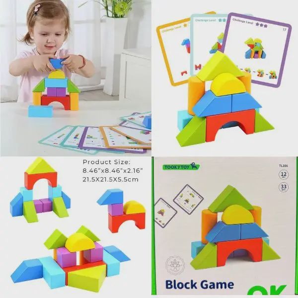 TookyToy - #TL386 - The Block Game - High End Premium Wooden