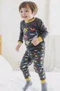 Dinosaur Charcoal Long Sleeve PJs