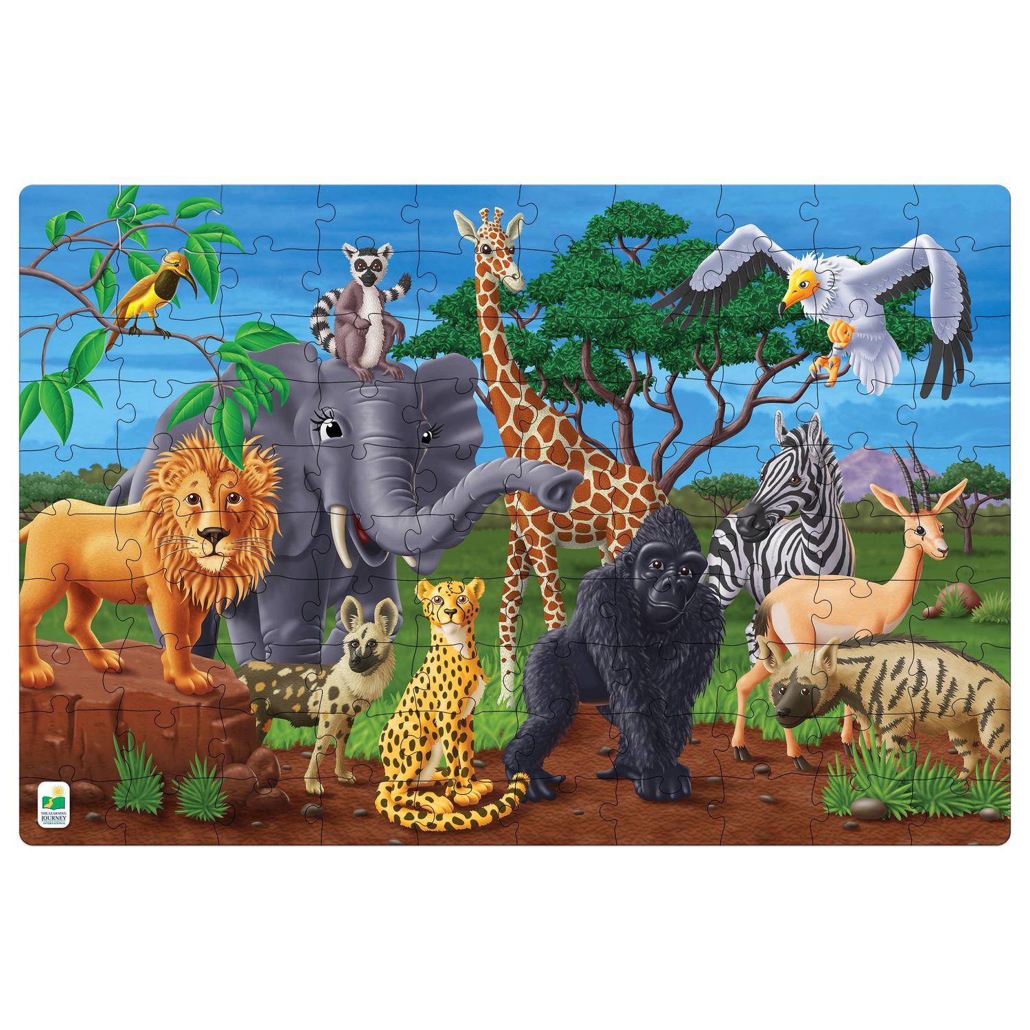 Puzzle Doubles - Glow In The Dark - Wildlife