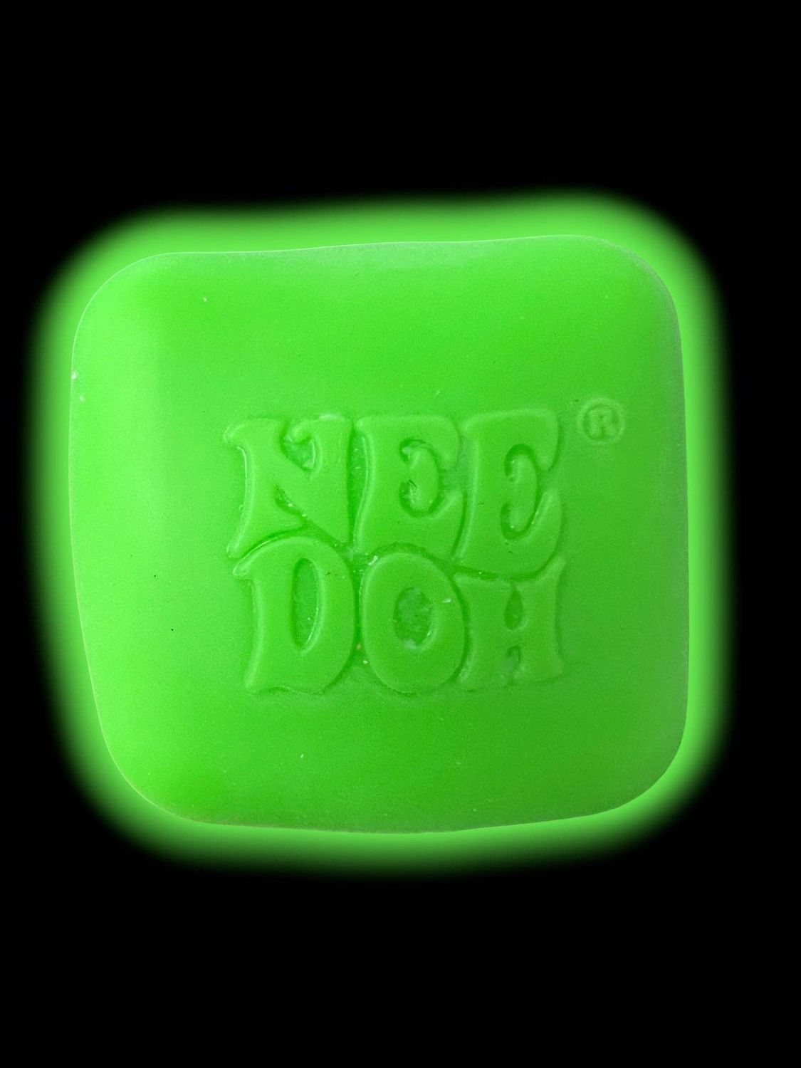 Green Glow in the dark cube! Squishy stress toy. ACG62720 S