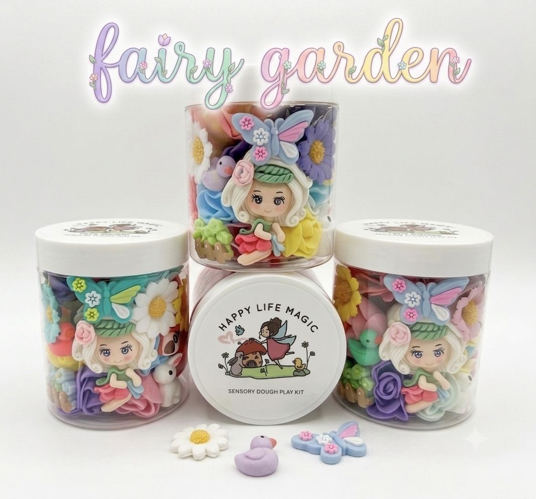 "Fairy Garden" 8 oz. Dough Jar