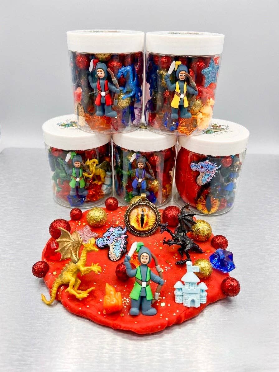 "Knights &amp; Dragons" 8 oz. Dough Jar
