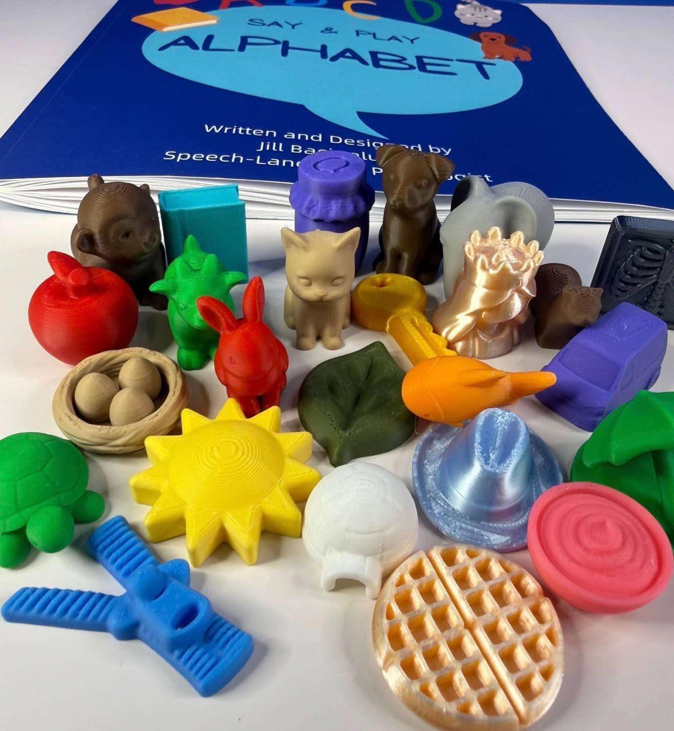 Alphabet Book with 26 Mini Objects | Talkets™ Alphabet Set 