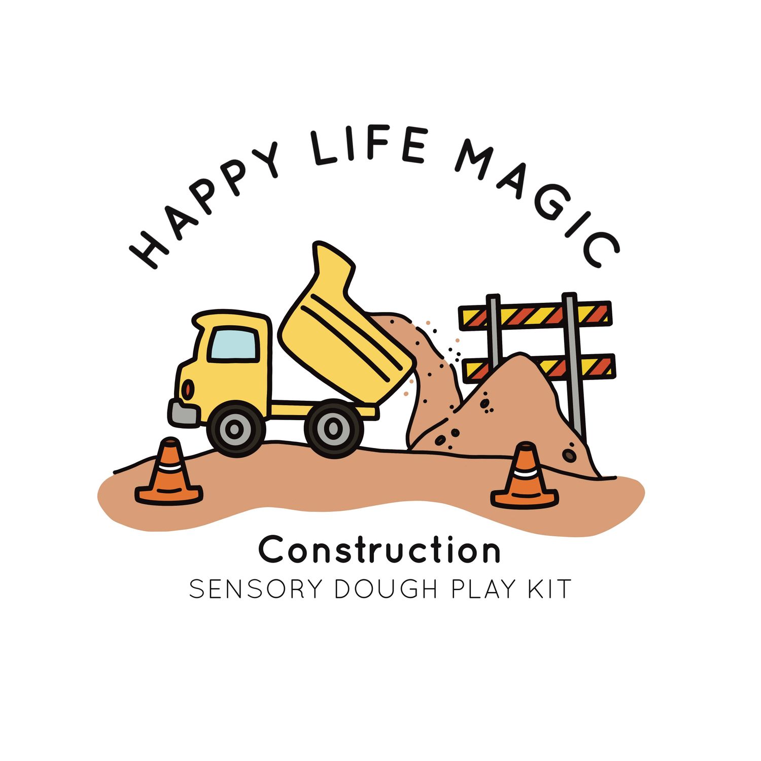 "Construction" Mid Size Play Dough Kit