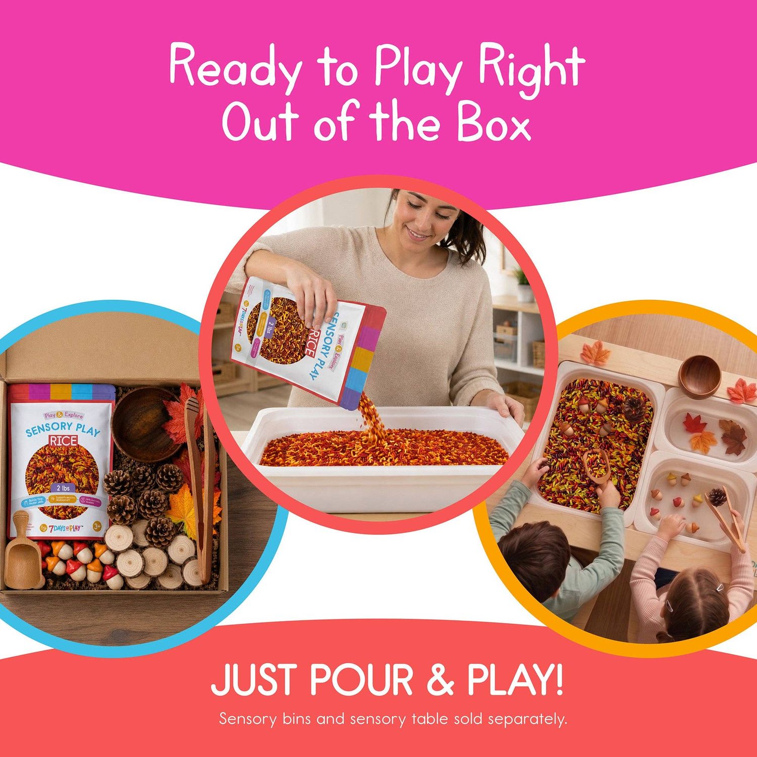 Autumn Sensory Play Kit for Kids - Fall Sensory Bin Filler Sale Was 34.99