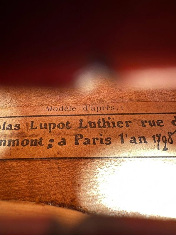 French Violin – School of Lupot, Paris, c. 1920 French Violin – School of Lupot, Paris, c. 1920