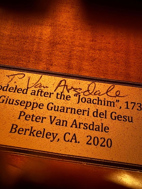 Van Arsdale del Gesù Model Violin – 2020 Van Arsdale del Gesù Model Violin – 2020
