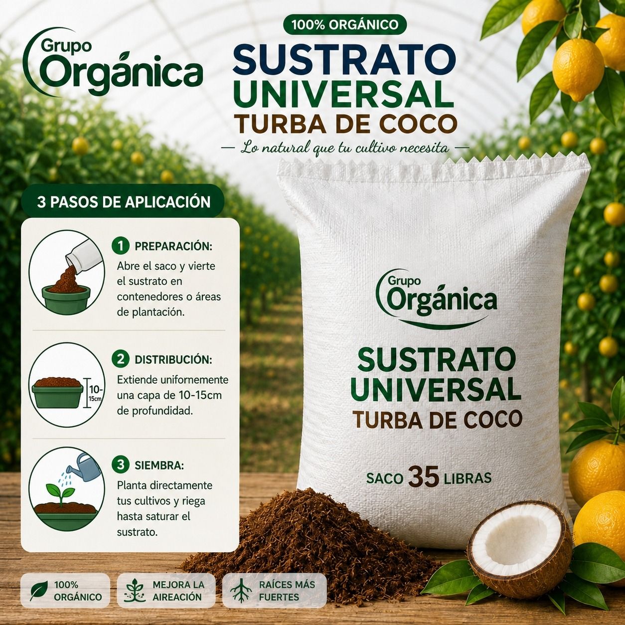 SACO DE TURBA DE COCO