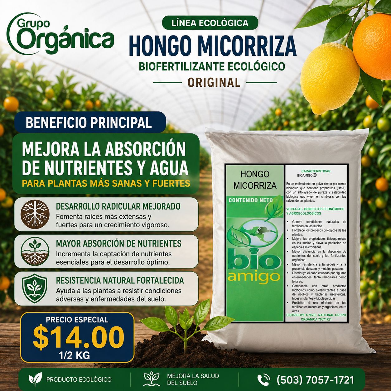 MICORRIZA 500 GRS