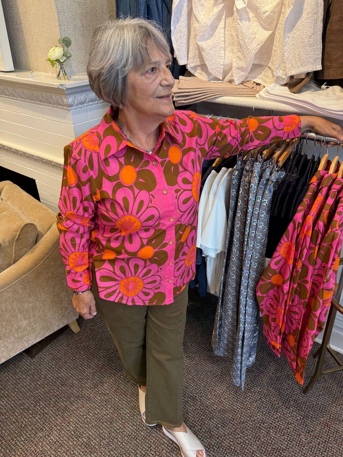 Ivy Jane Long Sleeve Floral Blouse