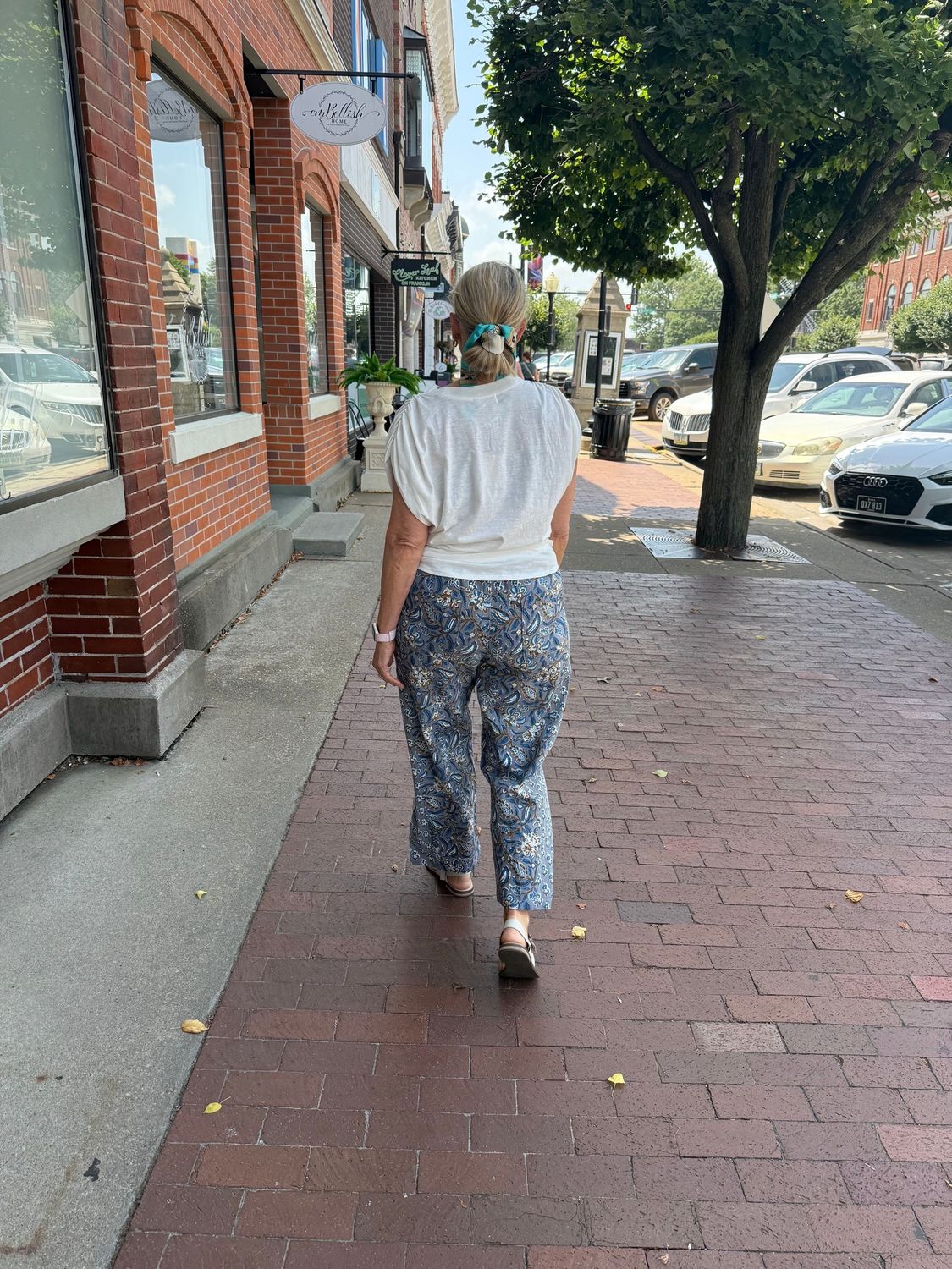 Ivy Jane Grey Block Print Pant