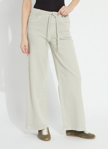 Lysse Nellie Drawstring Wide Leg Denim, Size: S