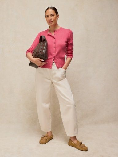 White Stuff Lois Cardi, Pink