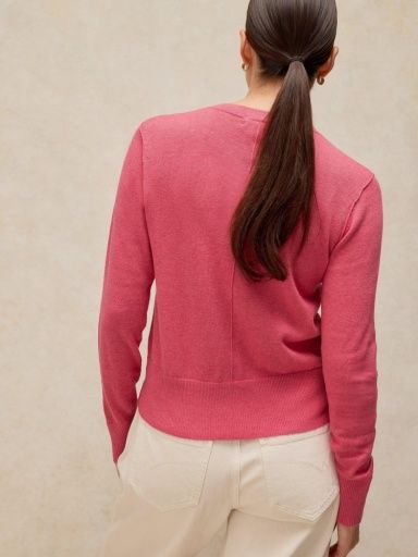 White Stuff Lois Cardi, Pink