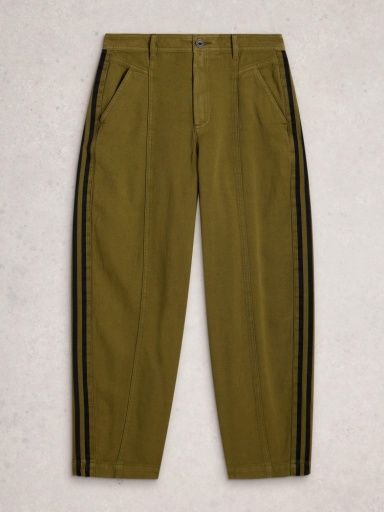 White Stuff Adeline Barrel Trouser, Khaki