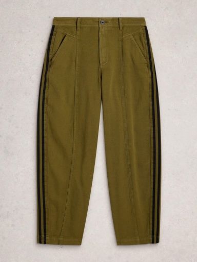 White Stuff Adeline Barrel Trouser, Khaki