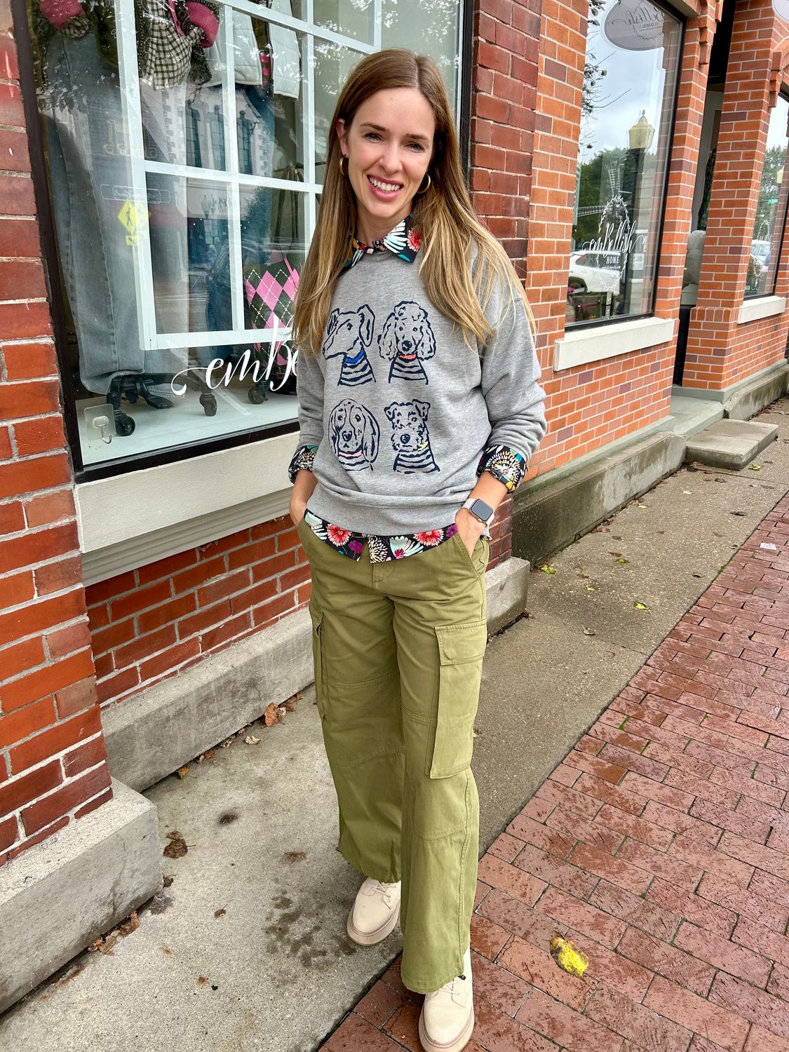 White Stuff Adeline Barrel Trouser, Khaki