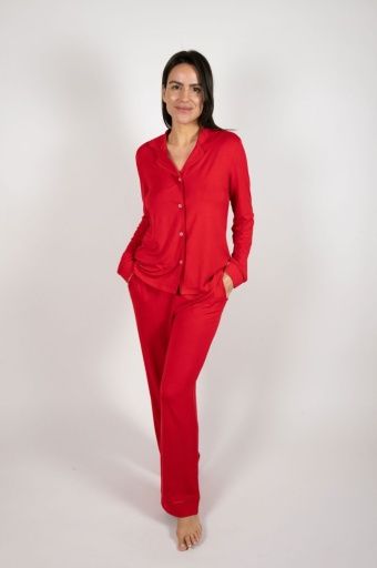 Aspen Dream Grace PJ Set, Colour: BARBADOS CHERRY, Size: XS