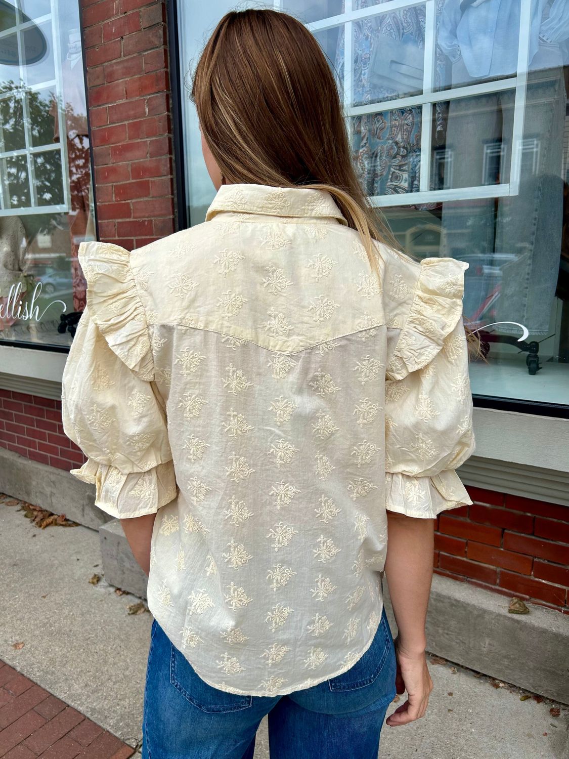 Sister Mary Annie Embroidered Western Shirt
