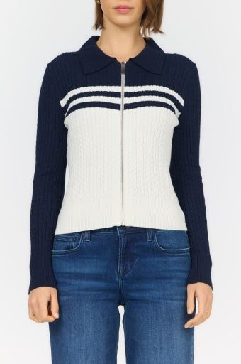 Dear John Nola Zip Up Sweater, Size: XS