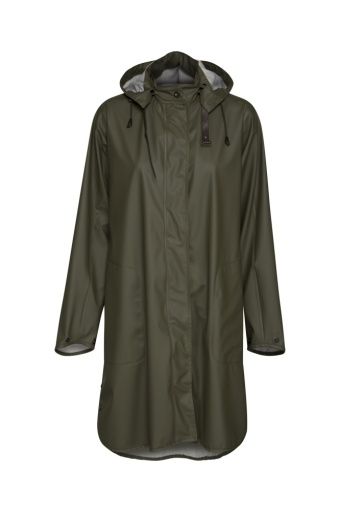Ilse Jacobsen Raincoat, Army, Size: 36